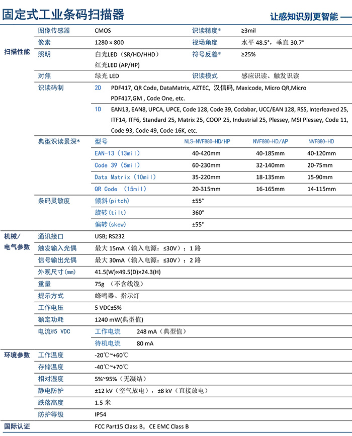 新大陸NLS-MXH680參數(shù)